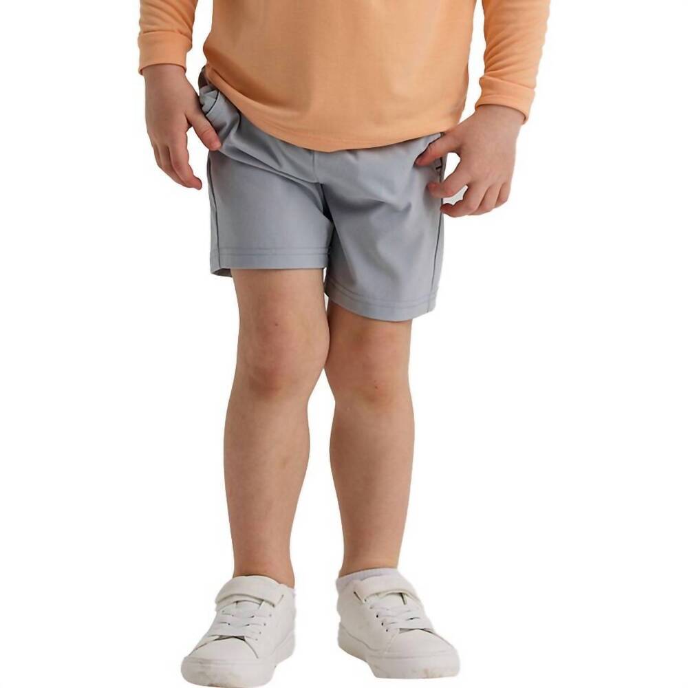NEW FREE FLY toddler breeze short in aspen grey